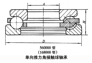 單向推力角接觸球軸承