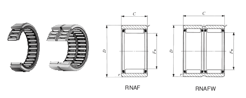 滾針軸承,無內圈RNA F81510圖紙
