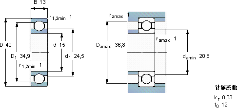 SKFW 6302軸承圖紙