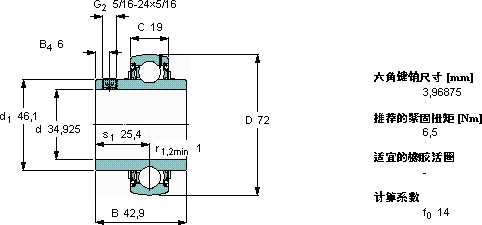 SKFYAR 207-106-2F/AH軸承圖紙
