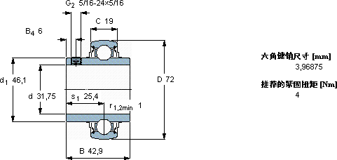 SKFYAR 207-104-2FW/VA201軸承圖紙