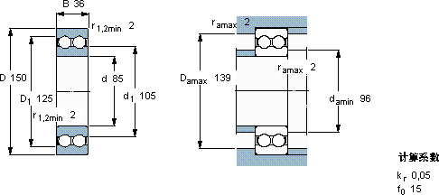 SKF4217 ATN9軸承圖紙