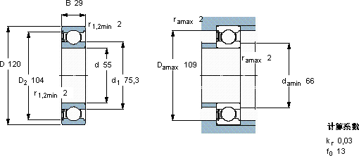 SKF6311-RS1 *軸承圖紙