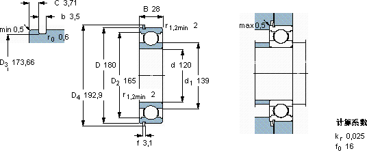 SKF6024 NR *軸承圖紙