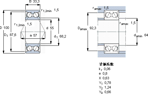 SKF5211 A *軸承圖紙