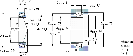 SKF25577/2/25520/2/Q軸承圖紙