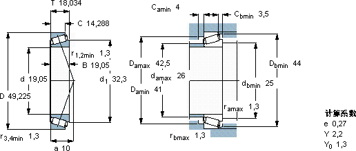SKF09067/09195/Q軸承圖紙