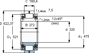 SKF316351 CC軸承圖紙