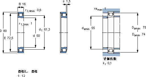 SKFN 1010 KTNHA/SP軸承圖紙