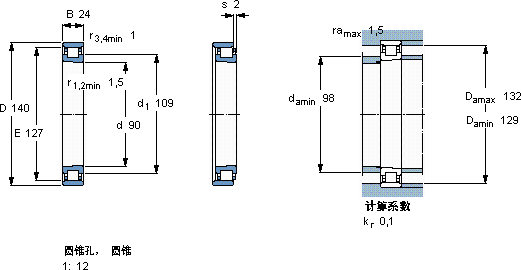 SKFN 1018 KTNHA/SP軸承圖紙