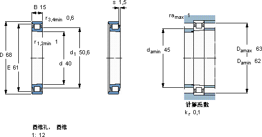 SKFN 1008 KTN/HC5SP軸承圖紙
