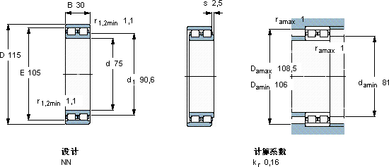 SKFNN 3015 TN/SP軸承圖紙