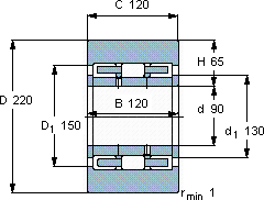 SKF316737 D/HB1軸承圖紙