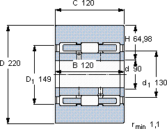 SKF316737 AC軸承圖紙
