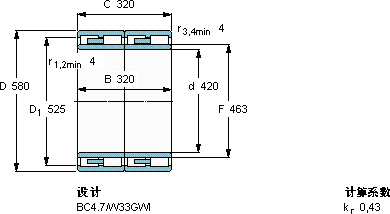 SKF313555 C/VJ202軸承圖紙