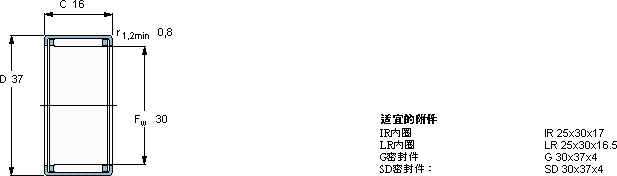 SKFHK 3016軸承圖紙