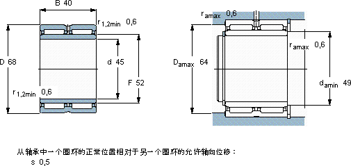 SKFNA 6909軸承圖紙