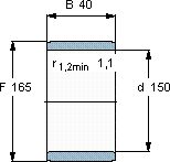 SKFIR 150x165x40軸承圖紙