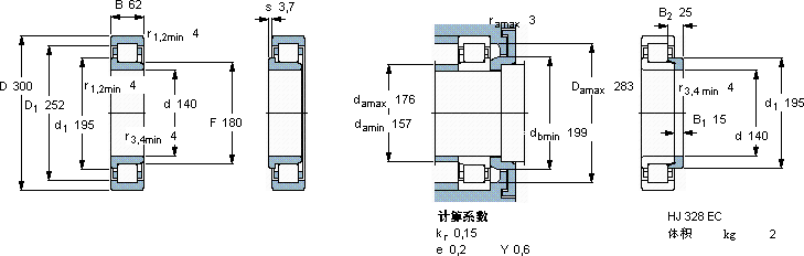 SKFNJ 328 ECML *軸承圖紙