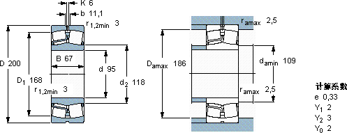 SKF22319 E *軸承圖紙