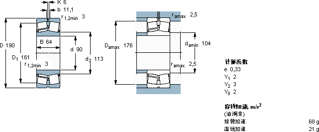 SKF22318 EJA/VA405 *軸承圖紙