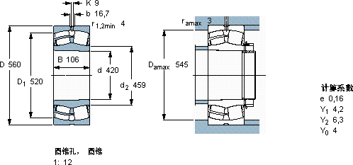 SKF23984 CCK/W33 *軸承圖紙
