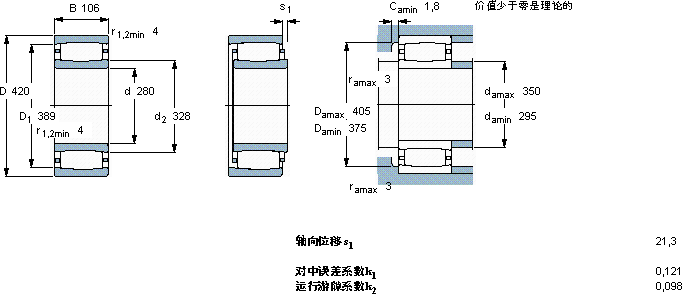 SKFC 3056 *軸承圖紙