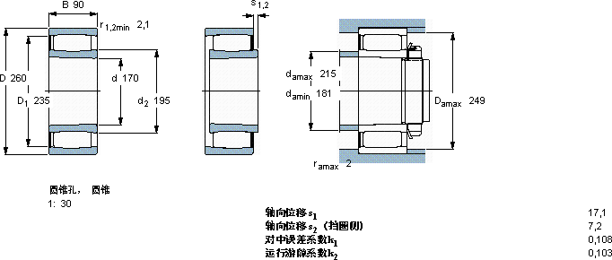 SKFC 4034 K30V *軸承圖紙