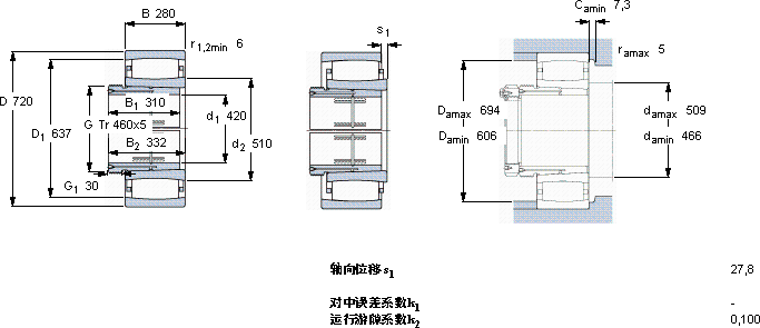 SKFC 4188 K30MB + AOH 24188 *軸承圖紙