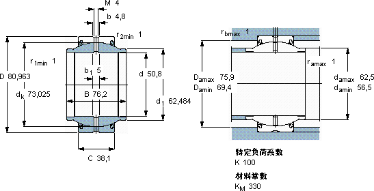 SKFGEZM 200 ES-2RS軸承圖紙