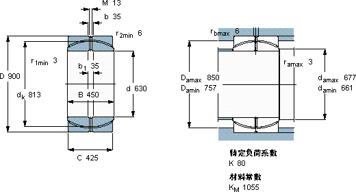 SKFGEP 630 FS軸承圖紙