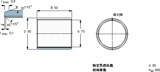 SKFPCM 758050 B軸承圖紙