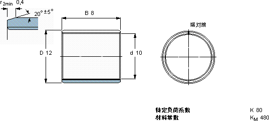 SKFPCM 101208 E軸承圖紙