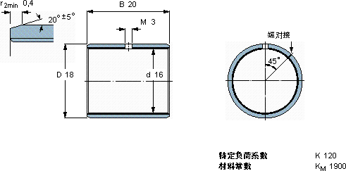 SKFPCM 161820 M軸承圖紙