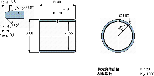 SKFPCM 556040 M軸承圖紙