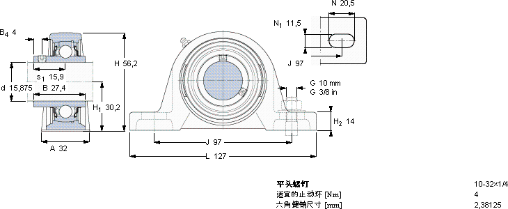 SKFSY 5/8 TF軸承圖紙