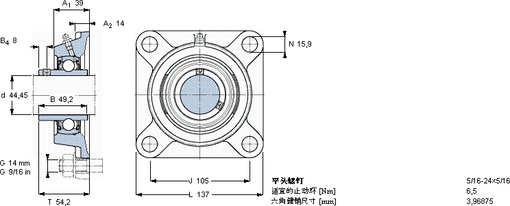 SKFFY 1.3/4 TF軸承圖紙