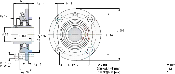 SKFFYC 65 TF軸承圖紙