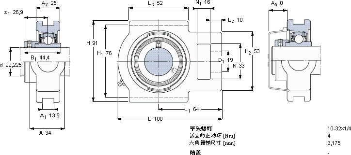 SKFTU 7/8 WF軸承圖紙