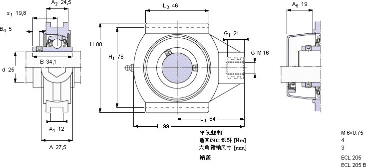 SKFTUL 25 TR/VE495軸承圖紙