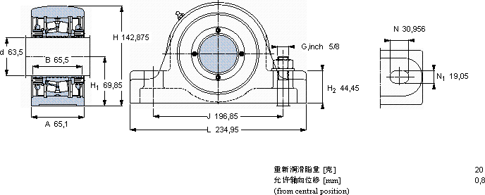 SKFSYR 2.1/2 N軸承圖紙