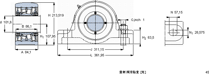 SKFSYR 4 NH軸承圖紙