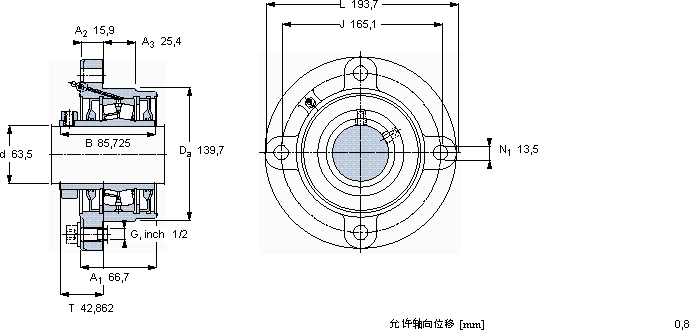 SKFFYRP 2.1/2軸承圖紙