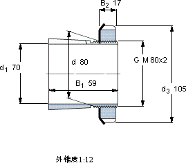 SKFH 316軸承圖紙