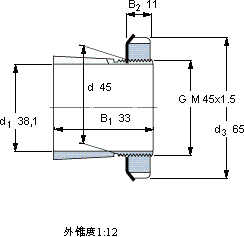 SKFHE 209軸承圖紙