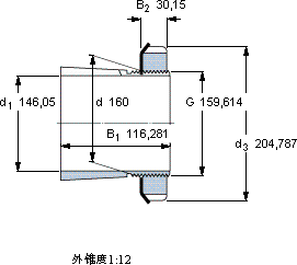 SKFSNW 32x5.3/4軸承圖紙