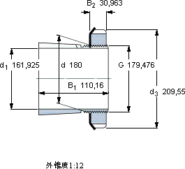 SKFSNW 3036x6.3/8軸承圖紙