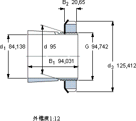 SKFSNW 119x3.5/16軸承圖紙