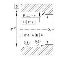 INA推力角接觸球軸承 ZKLN3062-2RS-2AP, 配對，雙向，兩側(cè)唇密封