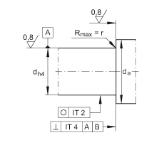 INA推力角接觸球軸承 ZKLN3062-2RS-2AP, 配對，雙向，兩側(cè)唇密封